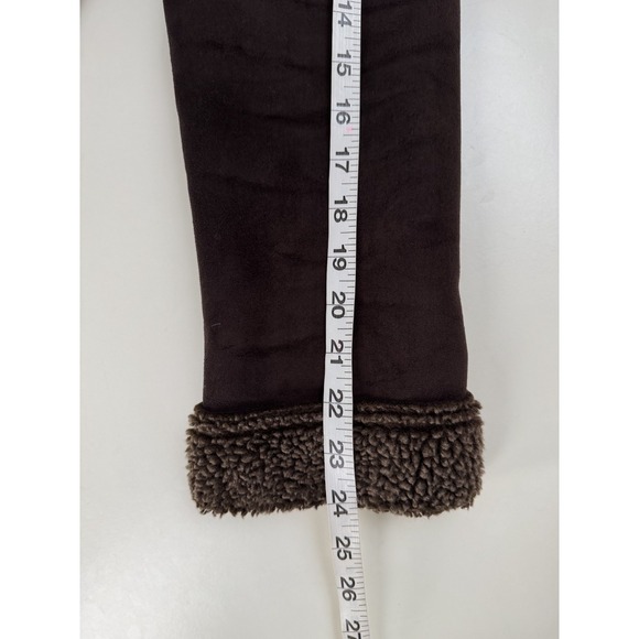 L.L.Bean Chocolate Brown Faux Shearling Sherpa Coat Women's Small Long - Picture 11 of 11